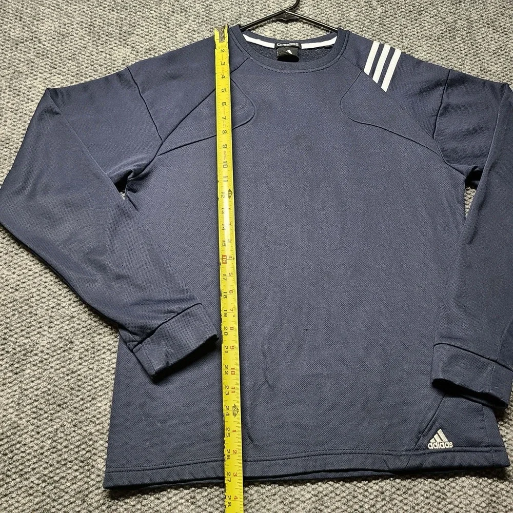 Men's Adidas Clima365/ClimaWarm Crew Neck Long Sleeve Size Large Navy Blue